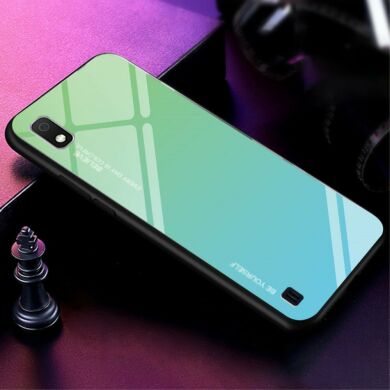 Захисний чохол Deexe Gradient Color для Samsung Galaxy A10 (A105) - Cyan / Blue