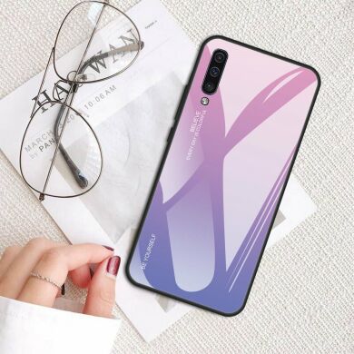 Захисний чохол Deexe Gradient Color для Samsung Galaxy A50 (A505) / A30s (A307) / A50s (A507) - Rose / Blue
