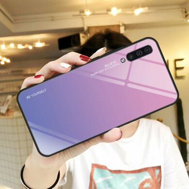 Захисний чохол Deexe Gradient Color для Samsung Galaxy A50 (A505) / A30s (A307) / A50s (A507) - Rose / Blue
