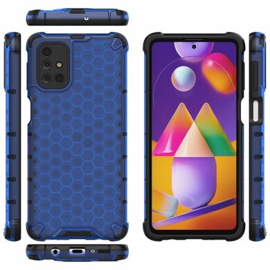 Защитный чехол Deexe Honeycomb Series для Samsung Galaxy M31s (M317) - Blue