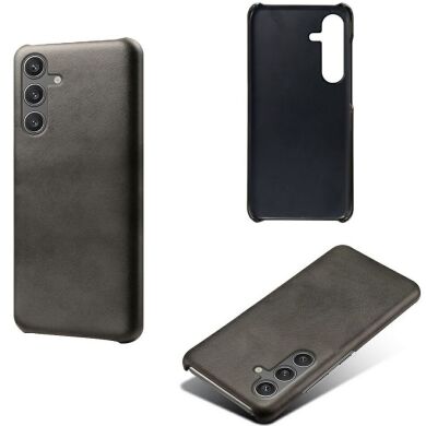 Защитный чехол Deexe Leather Back Cover для Samsung Galaxy S25 (S931) - Black
