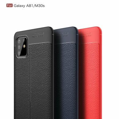 Защитный чехол Deexe Leather Cover для Samsung Galaxy Note 10 Lite (N770) - Red