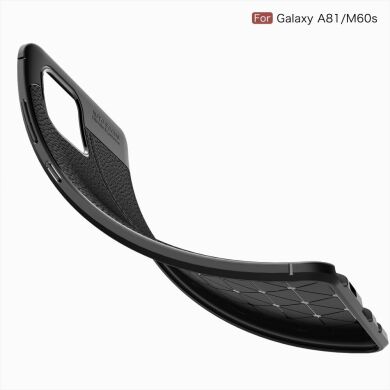 Захисний чохол Deexe Leather Cover для Samsung Galaxy Note 10 Lite (N770) - Black