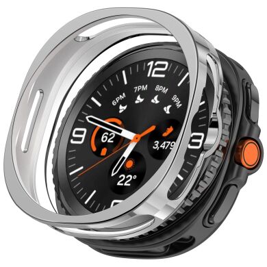 Защитный чехол Deexe Protective Frame для Samsung Galaxy Watch 8 Classic - Silver