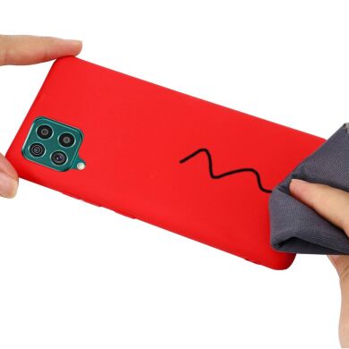Защитный чехол Deexe Silicone Case для Samsung Galaxy M62 - Red