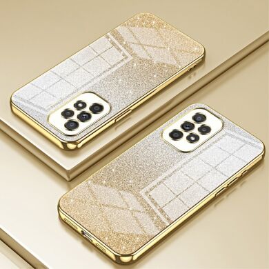 Защитный чехол Deexe Sparkles Cover для Samsung Galaxy A33 (A336) - Gold