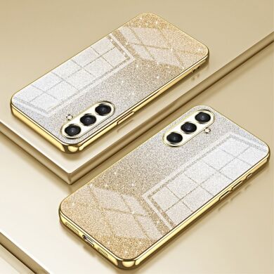 Защитный чехол Deexe Sparkles Cover для Samsung Galaxy S23 FE - Gold