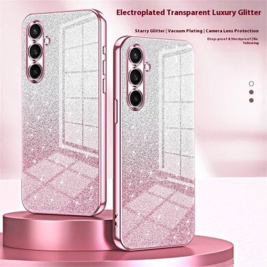 Захисний чохол Deexe Sparkles Cover для Samsung Galaxy S26 Plus - Transparent