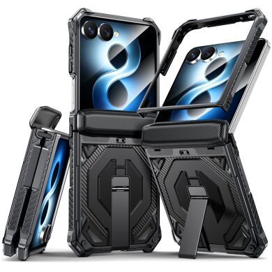 Защитный чехол Deexe Tank Stand для Samsung Galaxy Flip 8 - Black