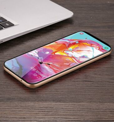 Захисний чохол ELEGANCE Grid Pattern для Samsung Galaxy A70 (A705) - Gold