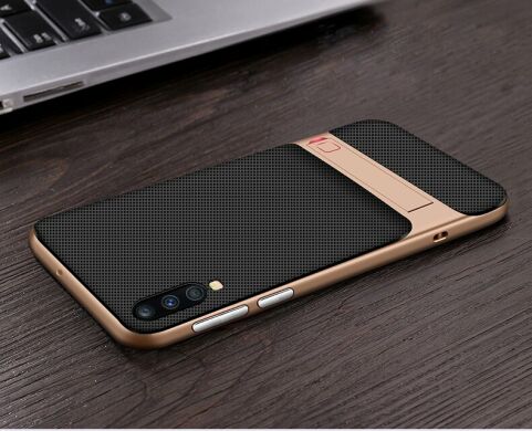 Захисний чохол ELEGANCE Grid Pattern для Samsung Galaxy A70 (A705) - Gold