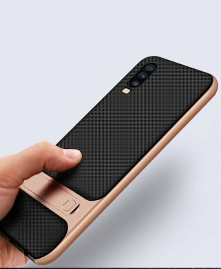 Захисний чохол ELEGANCE Grid Pattern для Samsung Galaxy A70 (A705) - Gold