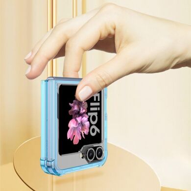 Защитный чехол GKK AirBag для Samsung Galaxy Flip 6 - Transparent Blue