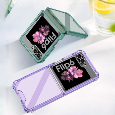 Защитный чехол GKK AirBag для Samsung Galaxy Flip 6 - Transparent Purple