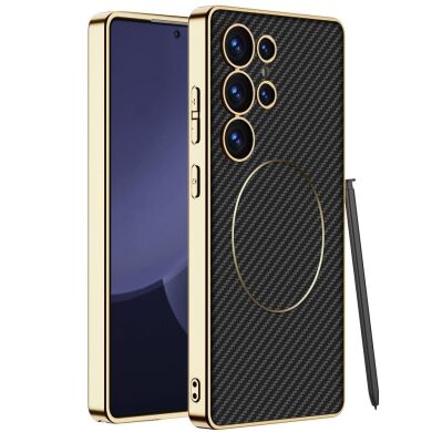 Захисний чохол GKK Electro Armor для Samsung Galaxy S24 Ultra (S928) - Carbon Fiber