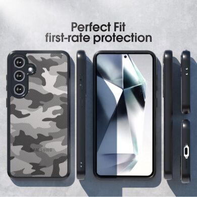 Защитный чехол IBMRS Military для Samsung Galaxy S24 FE (S721) - Grid Camouflage