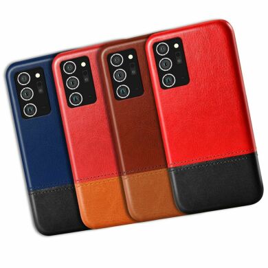 Защитный чехол KSQ Dual Color для Samsung Galaxy Note 20 (N980) - Red / Brown