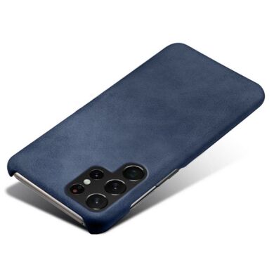 Защитный чехол KSQ Leather Cover для Samsung Galaxy S22 Ultra - Blue