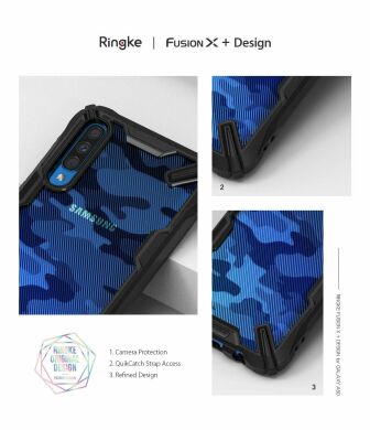 Защитный чехол RINGKE Fusion X для Samsung Galaxy A50 (A505) / Galaxy A30s (A307) / Galaxy A50s (A507) - Camo Black