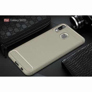 Защитный чехол UniCase Carbon для Samsung Galaxy M20 (M205) - Grey