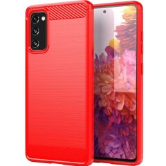 Защитный чехол UniCase Carbon для Samsung Galaxy S20 FE (G780) - Red