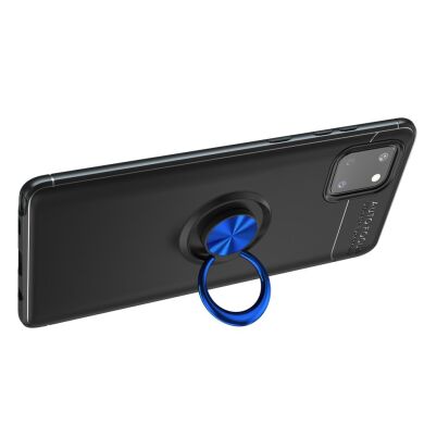 Захисний чохол UniCase Magnetic Ring для Samsung Galaxy Note 10 Lite (N770) - Black / Blue