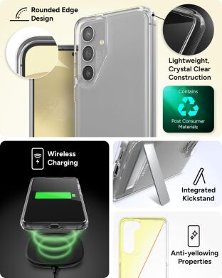 Защитный чехол Zagg Gear4 Crystal Palace with Kickstand для Samsung Galaxy S24 (S921) 702314091 - Clear