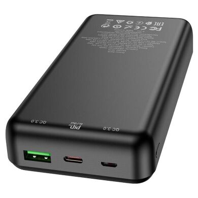 Зовнішній акумулятор Hoco J87A Tacker PD20W + QC3.0 (20000mAh) - Black