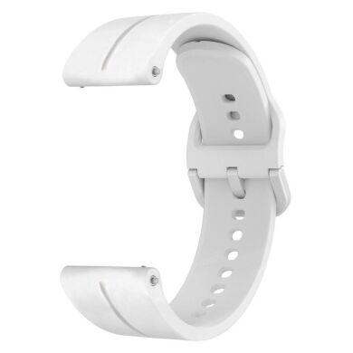 Ремешок Deexe Soft Line для часов с шириной крепления 20мм - White