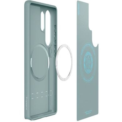 Захисний чохол Spigen (SGP) Caseology Parallax (MagFit) by Spigen для Samsung Galaxy S25 Ultra (S938) ACS09053 - Sage Green