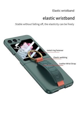 Защитный чехол GKK Hand Strap для Samsung Galaxy Flip 6 - Pink