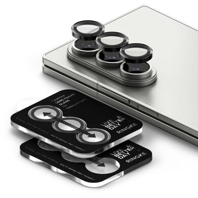 Комплект захисних стекол Ringke Camera Lens Frame Glass для Samsung Galaxy Fold 7 (8800293855484) - Black