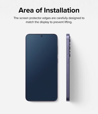 Комплект защитных стекол (2шт) Ringke Easy Slide Privacy для Samsung Galaxy S24 Plus (S926) 8800274968868 - Black