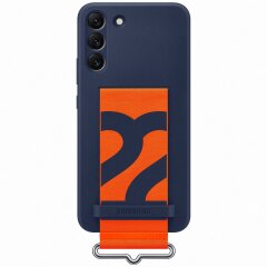 Защитный чехол Silicone Cover with Strap для Samsung Galaxy S22 Plus (S906) EF-GS906TNEGRU - Navy