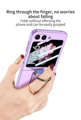 Защитный чехол GKK Hand Strap для Samsung Galaxy Flip 6 - Purple