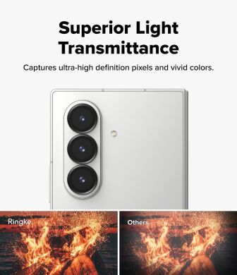 Комплект захисних стекол Ringke Camera Lens Frame Glass для Samsung Galaxy Fold 7 (8800293855484) - Black