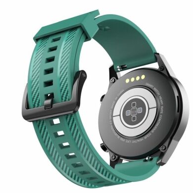 Ремінець Deexe Carbon Strap для годинників з шириною кріплення 20 мм - Green