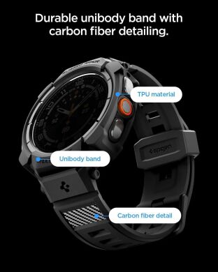 Ремінець Spigen Rugged Armor Pro для Samsung Galaxy Watch Ultra 2 (ACS11612) - Black