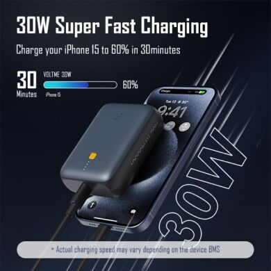 Зовнішній акумулятор Voltme Hypercore Pro 30W (10000mAh) - Deep Blue