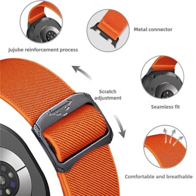 Ремінець Deexe Orbit Flex для Samsung Galaxy Watch 8 (40/44mm) / 8 Classic - Orange