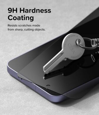 Комплект защитных стекол (2шт) Ringke Easy Slide Privacy для Samsung Galaxy S24 Plus (S926) 8800274968868 - Black