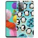 Силиконовый (TPU) чехол Deexe Pretty Glossy для Samsung Galaxy A13 (А135) - Penguins. Фото 1 из 3