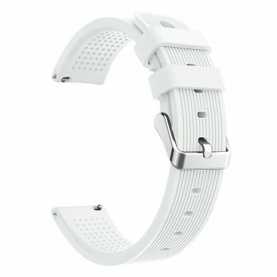 Ремешок UniCase Soft Texture для часов с шириной крепления 20 мм - White