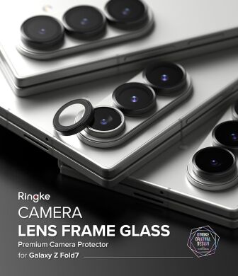 Комплект захисних стекол Ringke Camera Lens Frame Glass для Samsung Galaxy Fold 7 (8800293855484) - Black