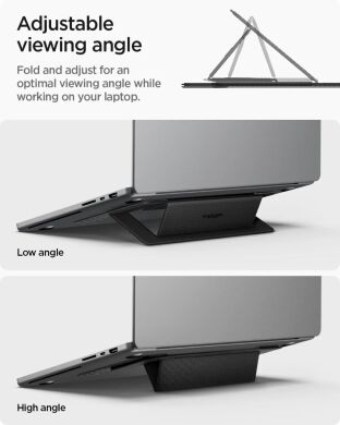 Підставка для ноутбуку Spigen Slim Fold Laptop Stand LD201-S1 (AMP10401) - Black