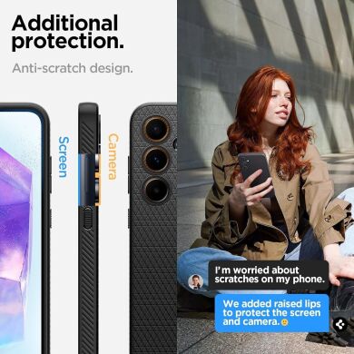 Захисний чохол Spigen (SGP) Liquid Air для Samsung Galaxy A55 (A556) - Matte Black