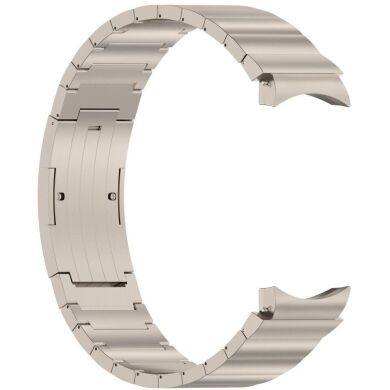 Ремешок Deexe Titanium Steel для Samsung Galaxy Watch 4 / 4 Classic / 5 / 5 Pro / 6 / 6 Classic - Titanium