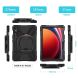 Защитный чехол Deexe Hand Grip для Samsung Galaxy Tab S7 / S8 / S9 (T870/T875/T700/T706/X710/X716) - Red / Black. Фото 12 из 12
