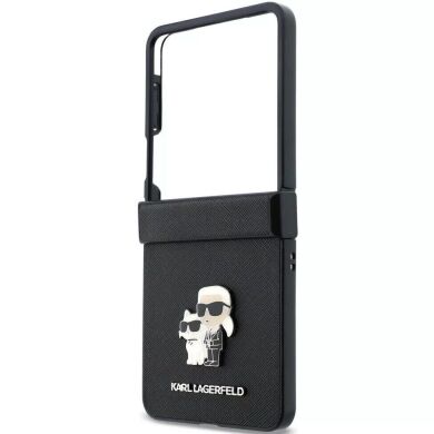 Защитный чехол Karl Lagerfeld Karl&Choupette Saffiano Pins для Samsung Galaxy Flip 8 (KLHCZF8SAPKCNPK) - Black