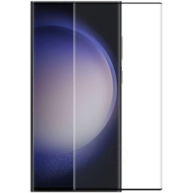 Защитное стекло ENKAY Easy Install 3D Curved Glass для Samsung Galaxy S22 Ultra (S908) - Black